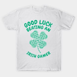 St. Patrick's Day Gaming Shamrock Gamer Video Games T-Shirt